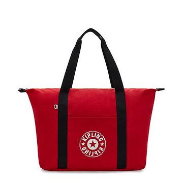 Kipling Art Medium Lite Tote Bags Red Rouge | CA 1453QM